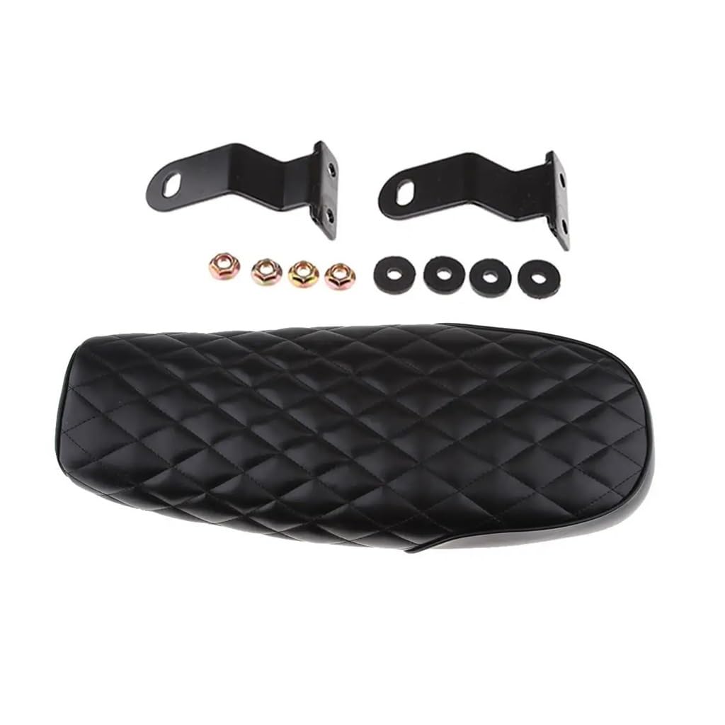Asiento Motocicleta Cojín De Asiento Pasajero para Motocicleta con Kit Montaje Y