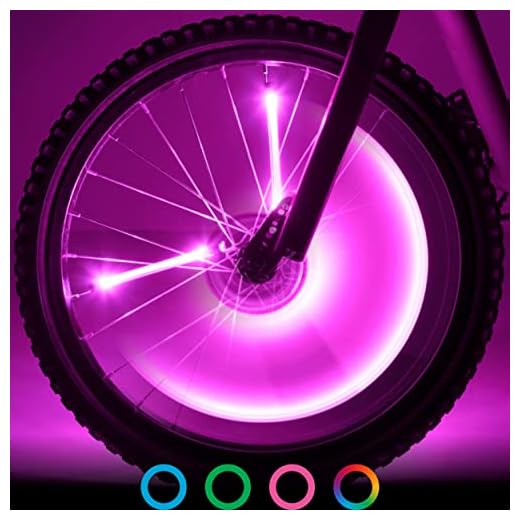 SpinBrightz LED Bike Spoke Wheel Light Tubes, 3 Pack, Pink - Bright Colorful Bicycle Lights for Riding at Night - Flashing or Constant Modes - Attach in Minutes - Great for Kids, Boys, Girls Adults