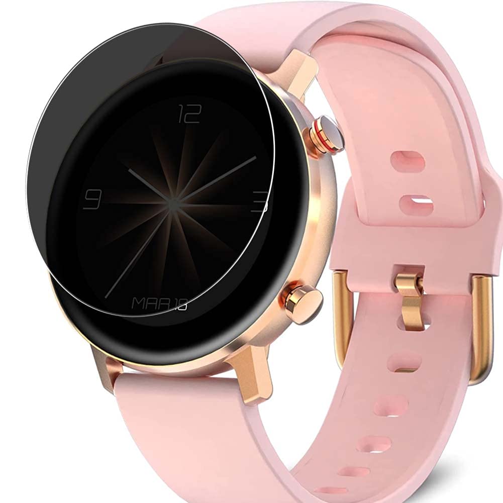 Synvy Privacy Screen Protector Film, compatible with BRIBEJAT W99 smart watch smartwatch Anti Spy Guard Sticker [ Not Tempered Glass Protectors ], Black