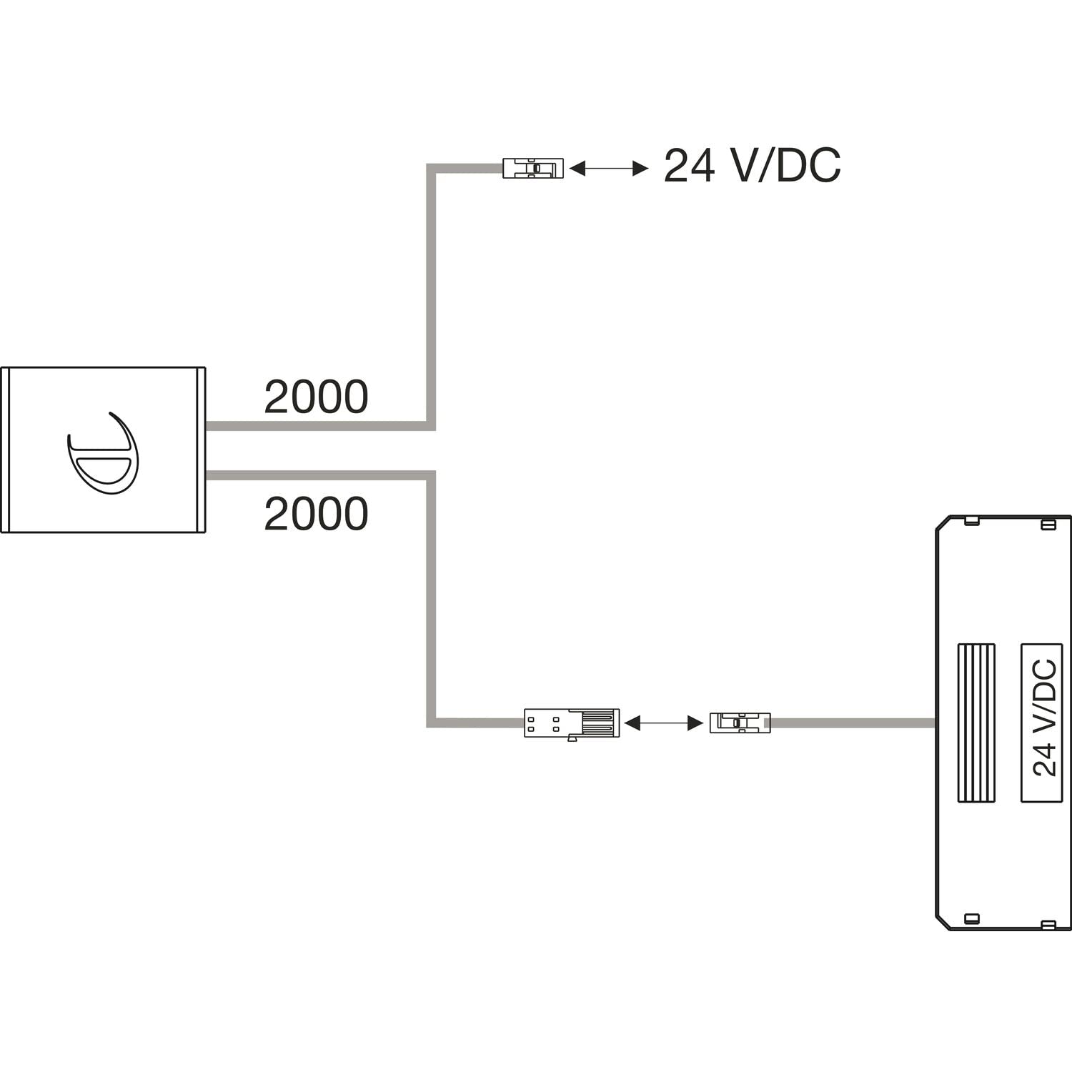 DOMUS LINE Interruttore per porta a infrarossi Dotti-IR con sensore a 2 funzioni, 12/24 V/DC, 36/72 W
