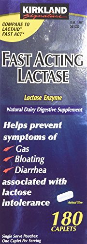 Kirkland Signature Fast Acting Lactase - 180 Caplets #TOP3