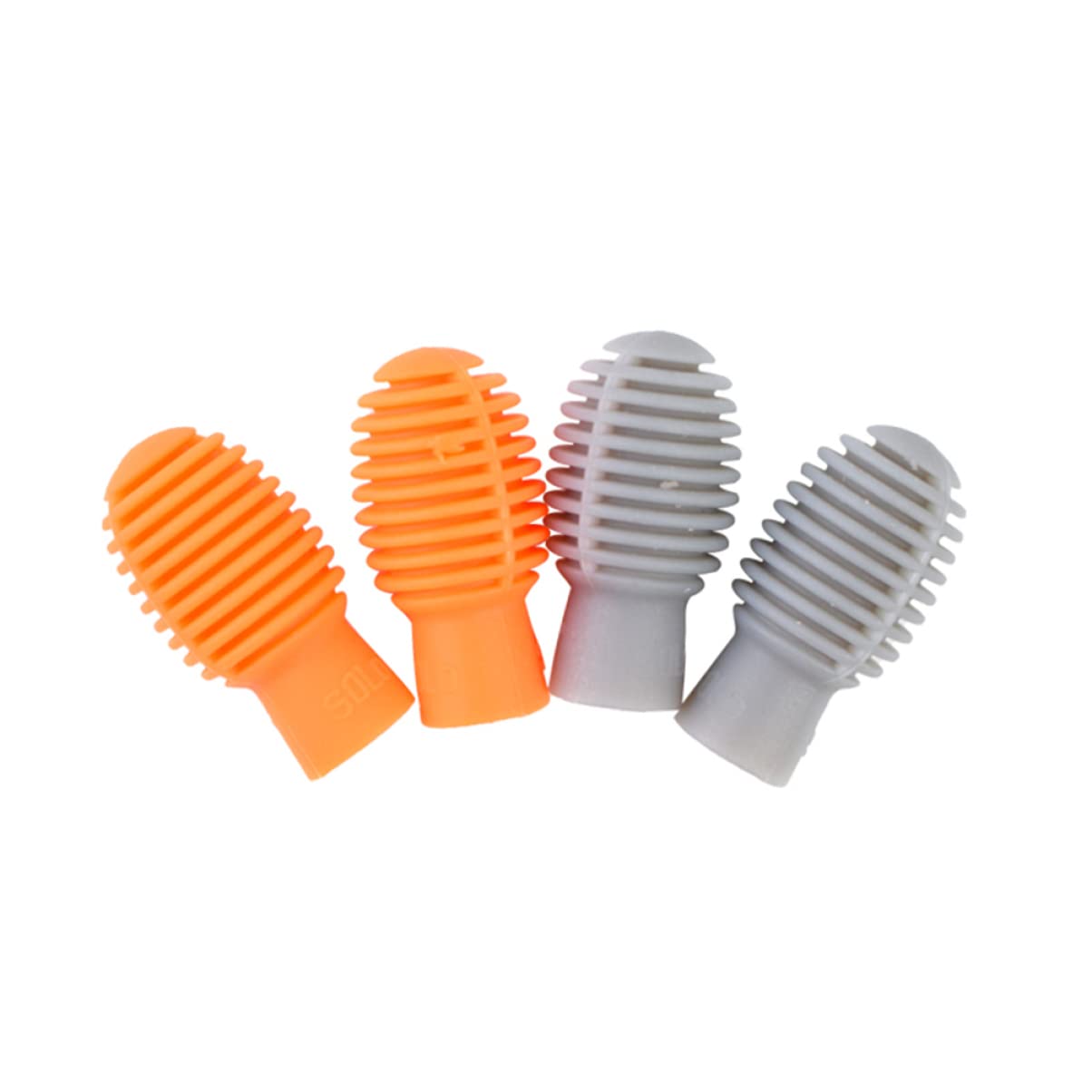 ULDIGI 4Pcs Silicone Drum Stick Caps Drum Accessories for Silent Practice Flexible Protective Tips for Drummers Mute Drum Dampeners for Outdoor Use