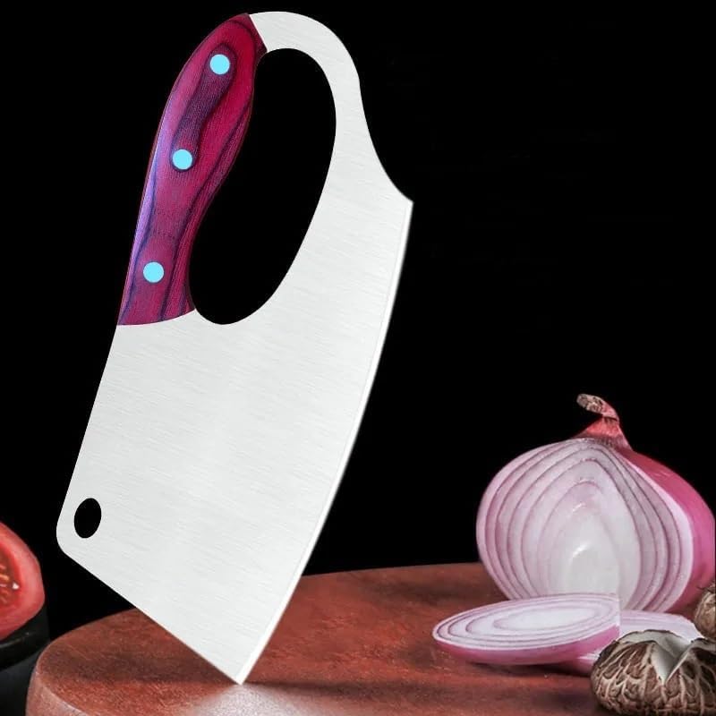 Meat Cleaver,Cleaver Knife Lady Kitchen Knife Labor Saving Cooking Knife Stainless Steel Chef Slicing Meat Vegetable Chopping Knife Cleaver Cooking Tools