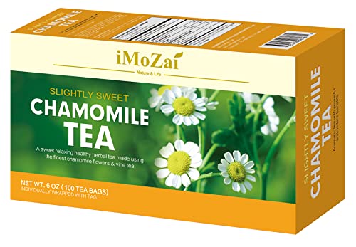 Imozai Chamomile Tea Bags 100 Count Individually Wrapped #TOP1