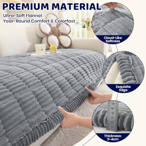 Royhom Couch Cover for Dogs, Non Slip Fuzzy Pet Sofa Covers Washable - image 4