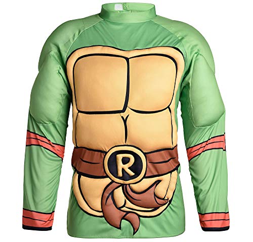 Amscan Teenage Mutant Ninja Turtles Raphael Muscle Halloween Shirt for Men, One Size