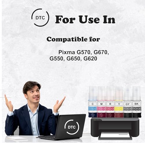 Image of Duplex DTC GI-73 Ink Bottle Compatible for Canon Pixma G570, G670, G550, G650, G620 Printers (GI-73 Ink Set)