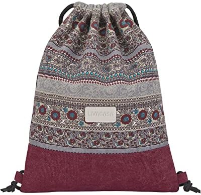 LIVACASA Sac à Cordon Sport Imperméable En Oxford Sac De Yoga à Cordelette Petit Sac à Dos à Cordon Pour Gym Ecole Natation Piscine Plage Camping Voyage Bleu Foncé