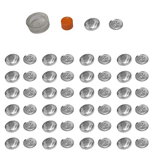 Mehrondo 25 Stück Überziehbare Knöpfe 18mm Durchmesser mit Druckverschluss Cover
