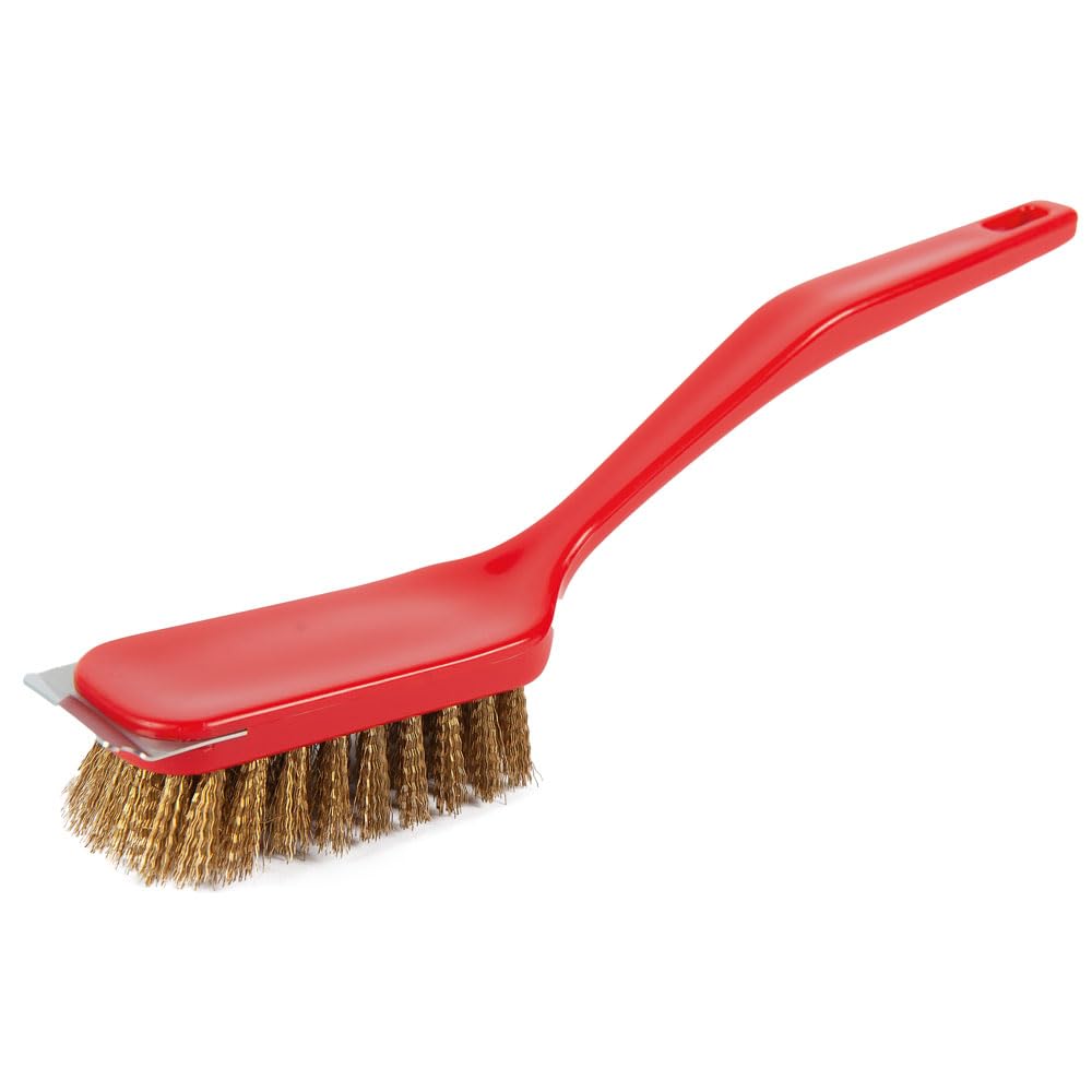 5 Stück Hygoclean Grillbürste, rot, L: 28cm, B: 4cm, H: 3,5cm, Grillbürste, Drahtbürste, Grilldrahtbürste
