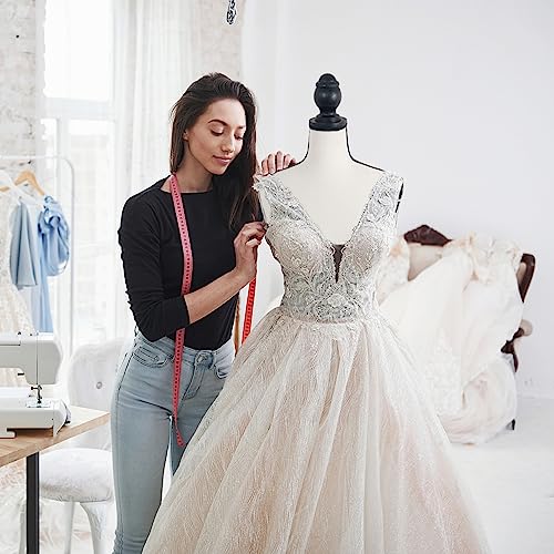 Sharewin 12BG116001 Mannequin Torso Dress Form Female Manikin Body With Tripod Base Stand Adjustable Clothing Foam Form 58-67 Inch Height thumb #3