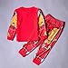 Iron Man Pajamas,Iron Man Pajamas for Boys 100% Cotton Clothes Cartoon Sleepwears Red