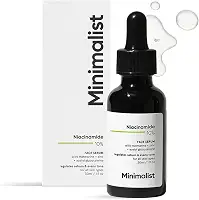 Minimalist Sérum facial 10% niacinamida para marcas de acne, manchas e balanceamento de óleo com zinco | Sérum antiacne para clarificação da pele para pele oleosa e propensa a acne | 30 ml
