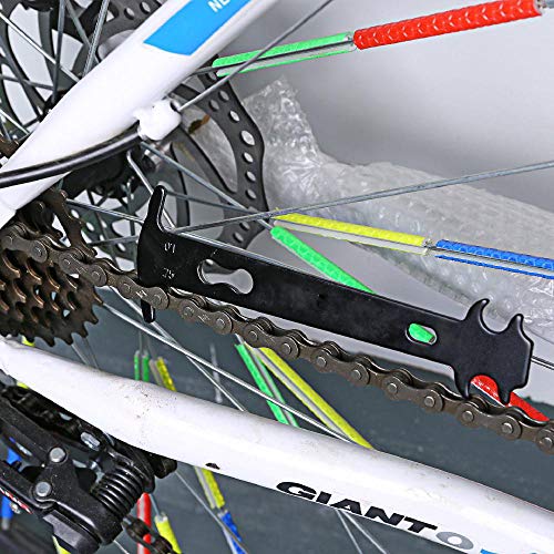 XWU Kit de ferramentas de corrente de bicicleta, 3 em 1, durável e firme de aço inoxidável preto, fe