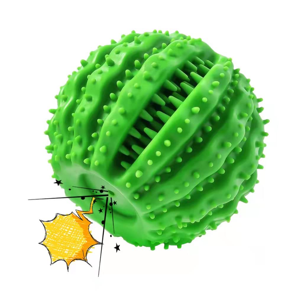 Hundespielzeug Für Aggressive Kauer – Interaktiver Quietschball Aus Gummi, 10,85 Cm, Fördert Zahnreinigung