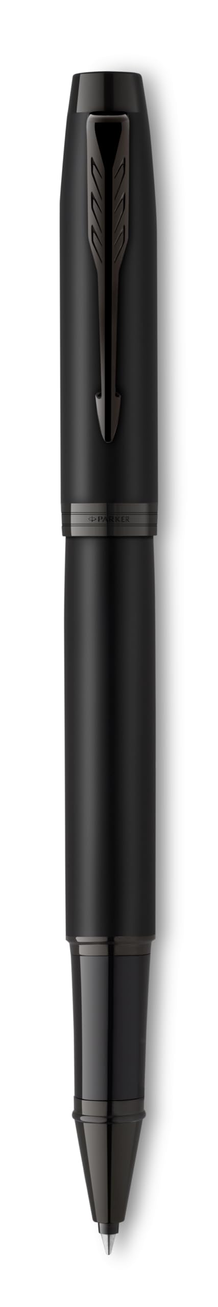 PARKER Set scrittura IM Professionals Acromatic penna a sfera e penna roller con incisione, penna premium | confezione regalo | personalizzabile, inciso, anniversario (nero opaco)