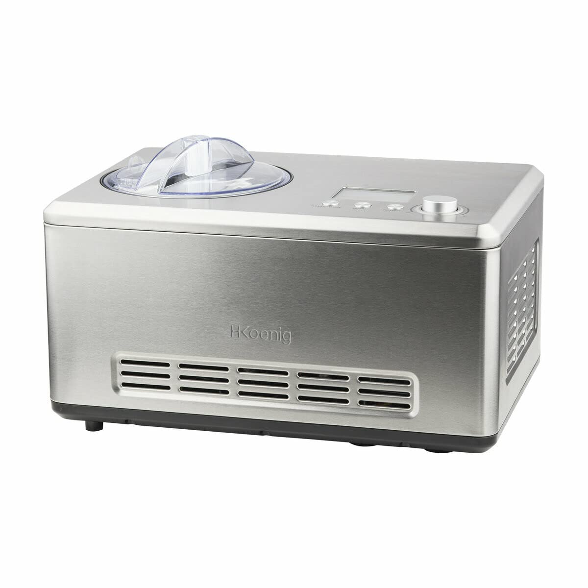 H.Koenig Gelatiera Professionale HF320, Gelatiera Elettrica 2L, 180 W, Refrigeratore, Mantenimento Del Freddo, Preparazione Rapida, Compressore Per Refrigerazione - Yogurt Gelato, Sorbetto E Gelato-image