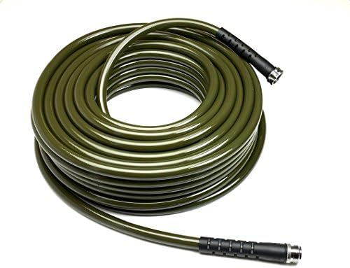 Water Right 600 Series Polyurethane Drinking Water Safe Garden Hose, 50-Foot by 5/8-Inch, Stainless Steel Fittings Olive Green, USA Made