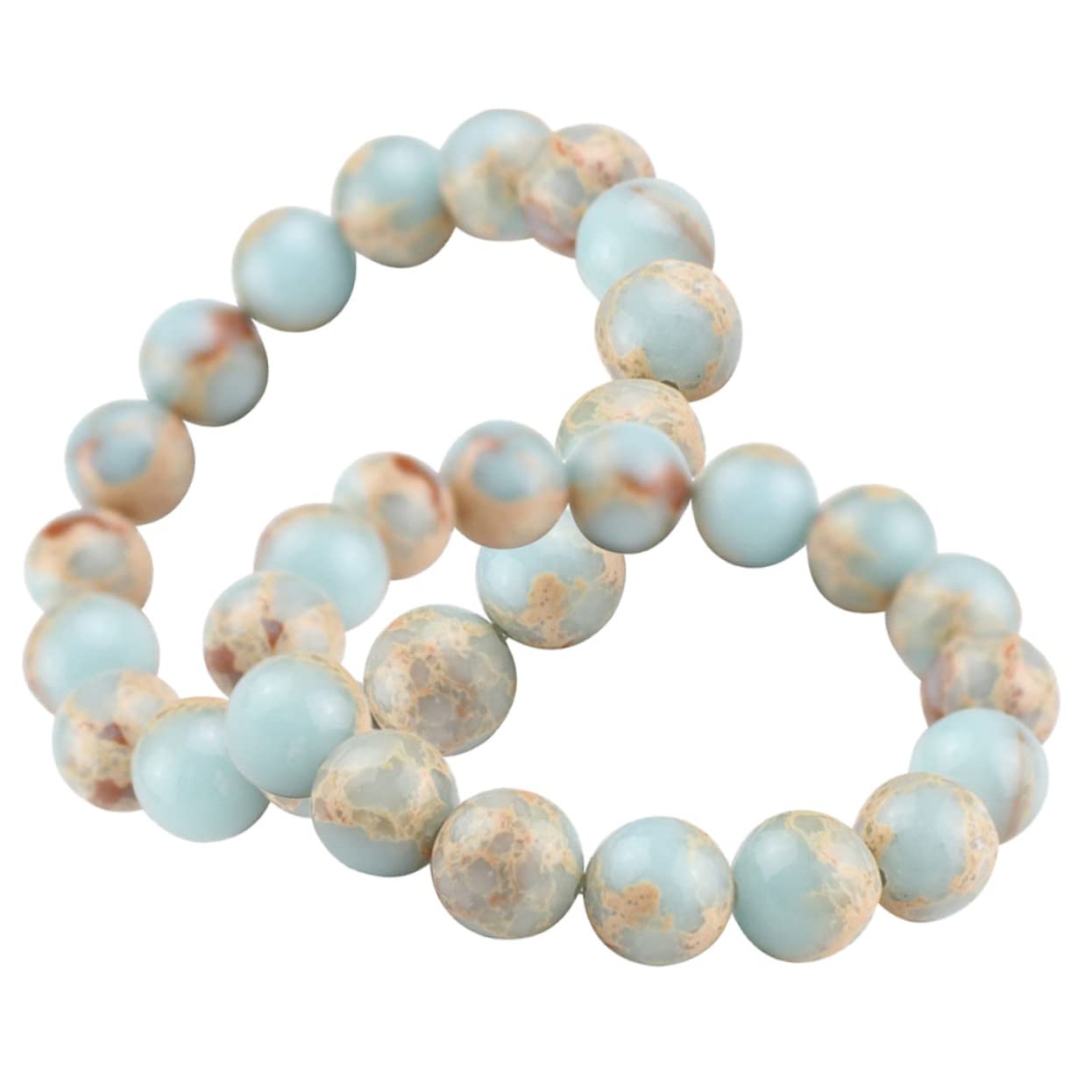 Schmuck Blaue Kugel Armband Perle Mädchen gebettet natürliche Miss Runde Perlen