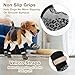 Adiwo Hundesocken Anti Rutsch, 2 Paar Hunde Socke, Hundeschuhe Mit Verstellbaren Riemen, Hundeschuhe Pfotenschutz Outdoor Inneneinsatz, XS