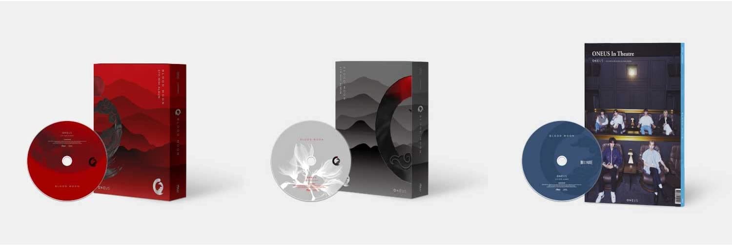 ONEUS - Krwawisty księżyc (6. mini album) album + składany plakat + kulturowy koreański prezent (naklejki dekoracyjne, fotokardy) (teatr + szary krwistoczni zestaw)