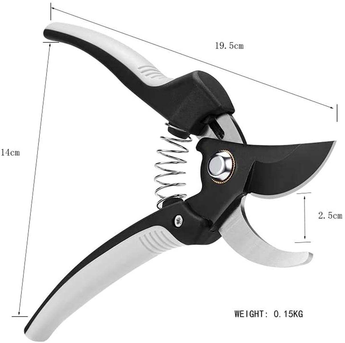 Gartenschere Baumschneider S Handschere Edelstahlklingen Professionelle Gartenschere Bypass S Mit Sk-5-Stahlklinge Und Verriegelung