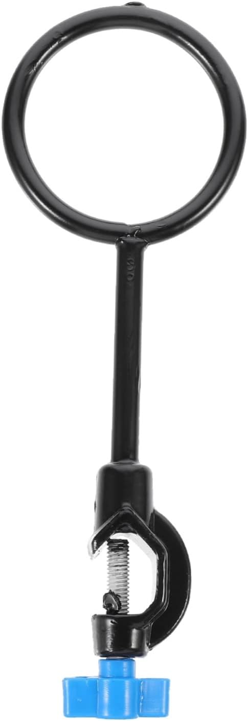 Mobestech 1pc Iron Stand Ring Chemistry Stand Ring Support Ring Clamp Iron Lab Stand Rings Iron Ring Lab Retort Ring Metal Rings for Laboratory Funnel Support Stand Instrument To Open