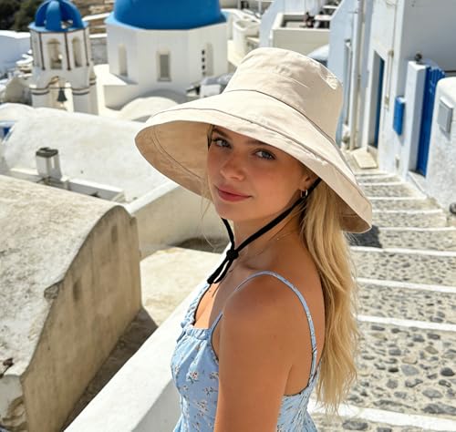 Sombrero de sol ancho para mujer miniatura 6