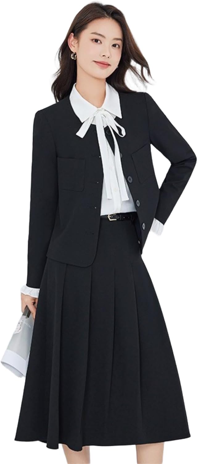 Women's Formal Blazer Suit Set for Office Business Professional