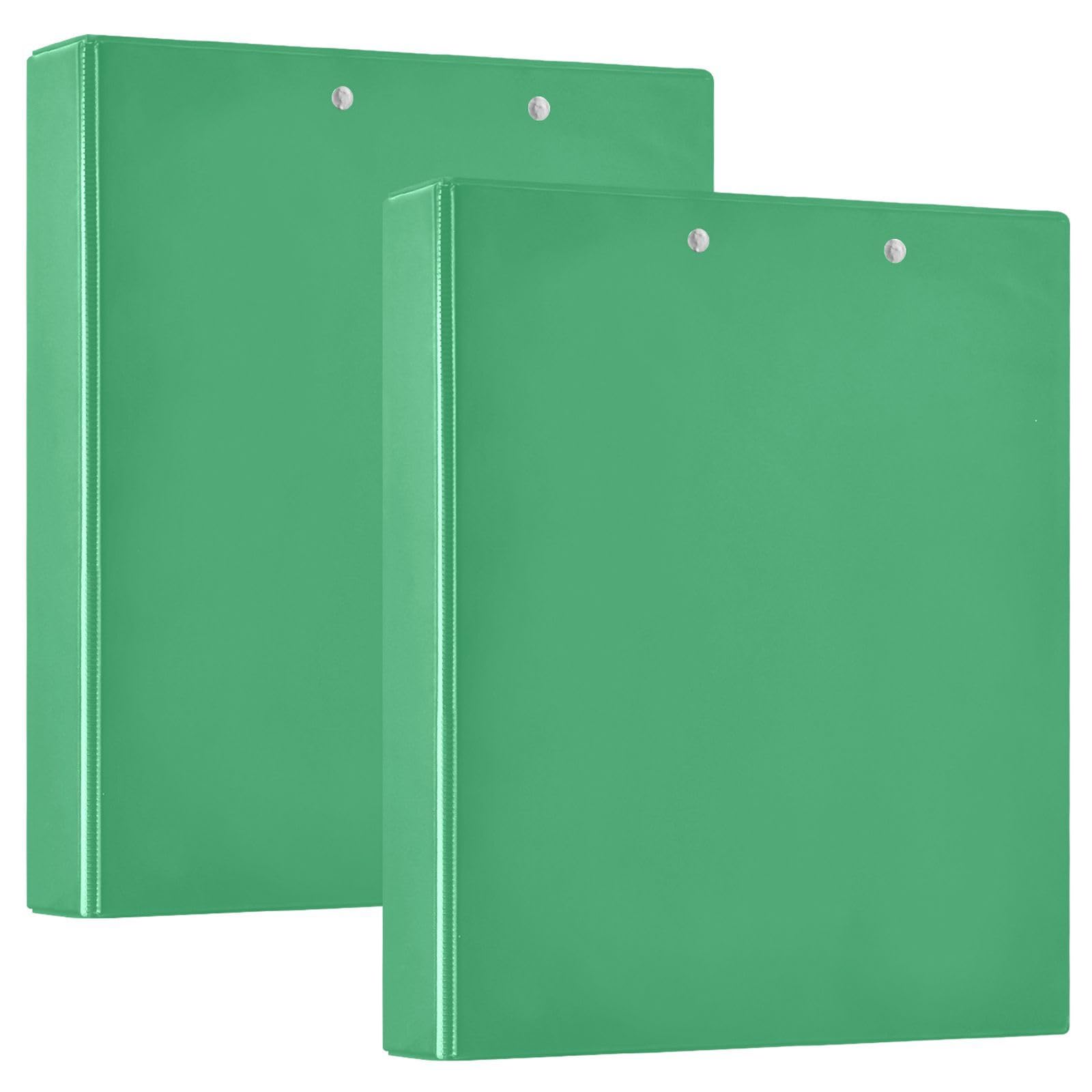 Raccoglitore a 3 anelli con 3 anelli, verde mare medio, raccoglitore a 3 anelli con tasche, raccoglitore flessibile a 3 anelli, raccoglitore a tre anelli grande (confezione da 2)