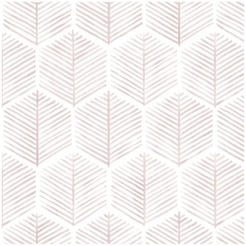 Image of OSECAGE Geometric Peel and Stick Wallpaper Pink Contact Paper 17.3''x787''