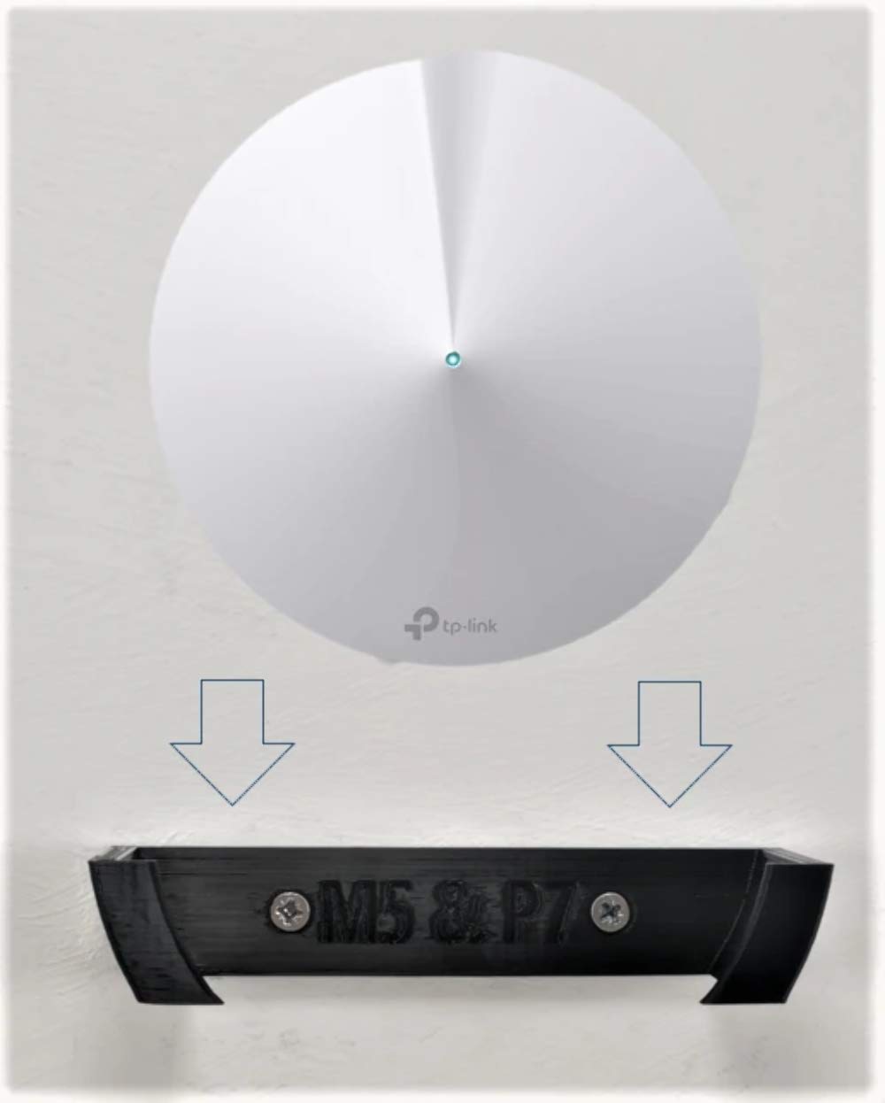 Tp Link Deco M5 & P7 Wall Mount Wall Bracket for WiFi Mesh System Black