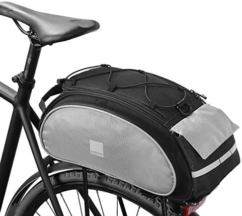 Roswheel 14541 Multifunctional Bike Rear Seat Cargo Bag Bicycle Rack Trunk Panniers, Black