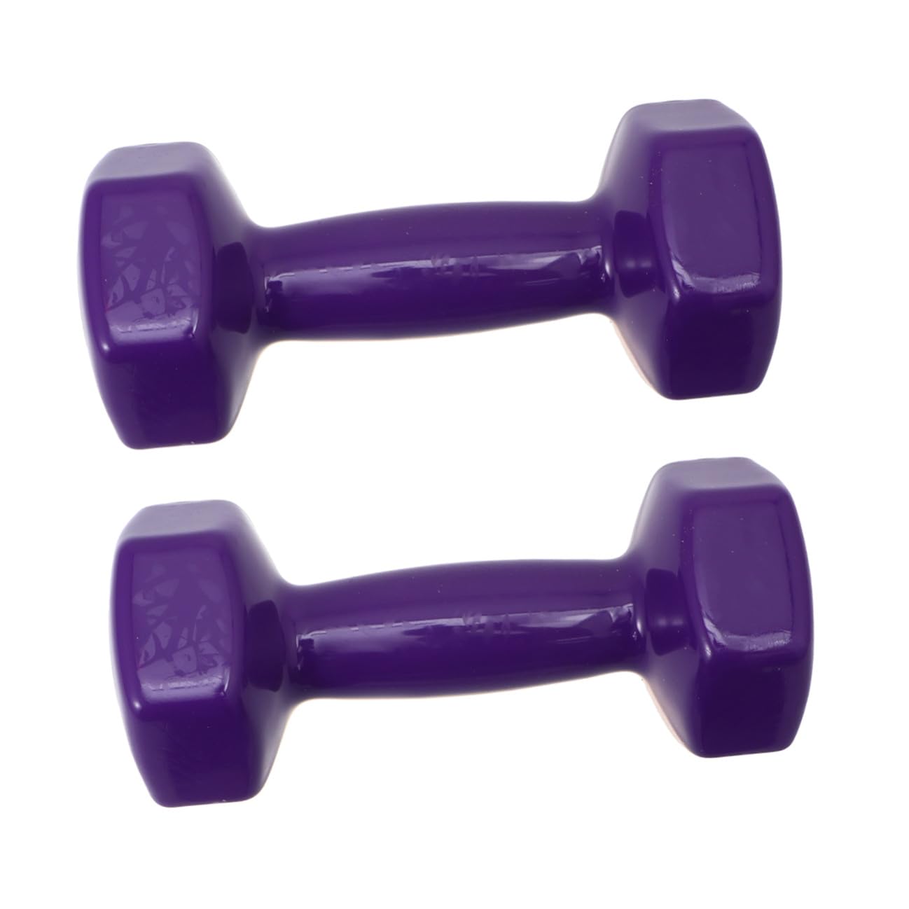 Cast Iron Dumbbells Non-slip Fitness Hand Weights 6kg Set with Plastic Coating for Men and Women Home Gym