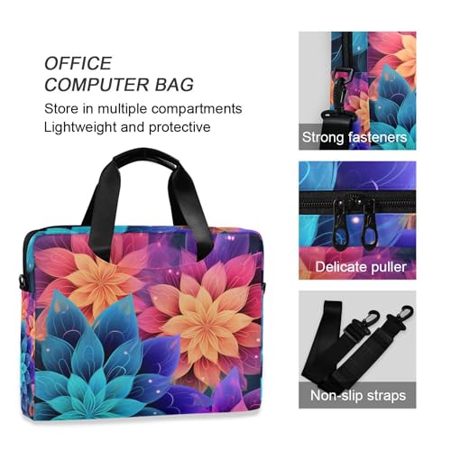 Funda para portátil con diseño Mandala Flowers Rainbow miniatura 5
