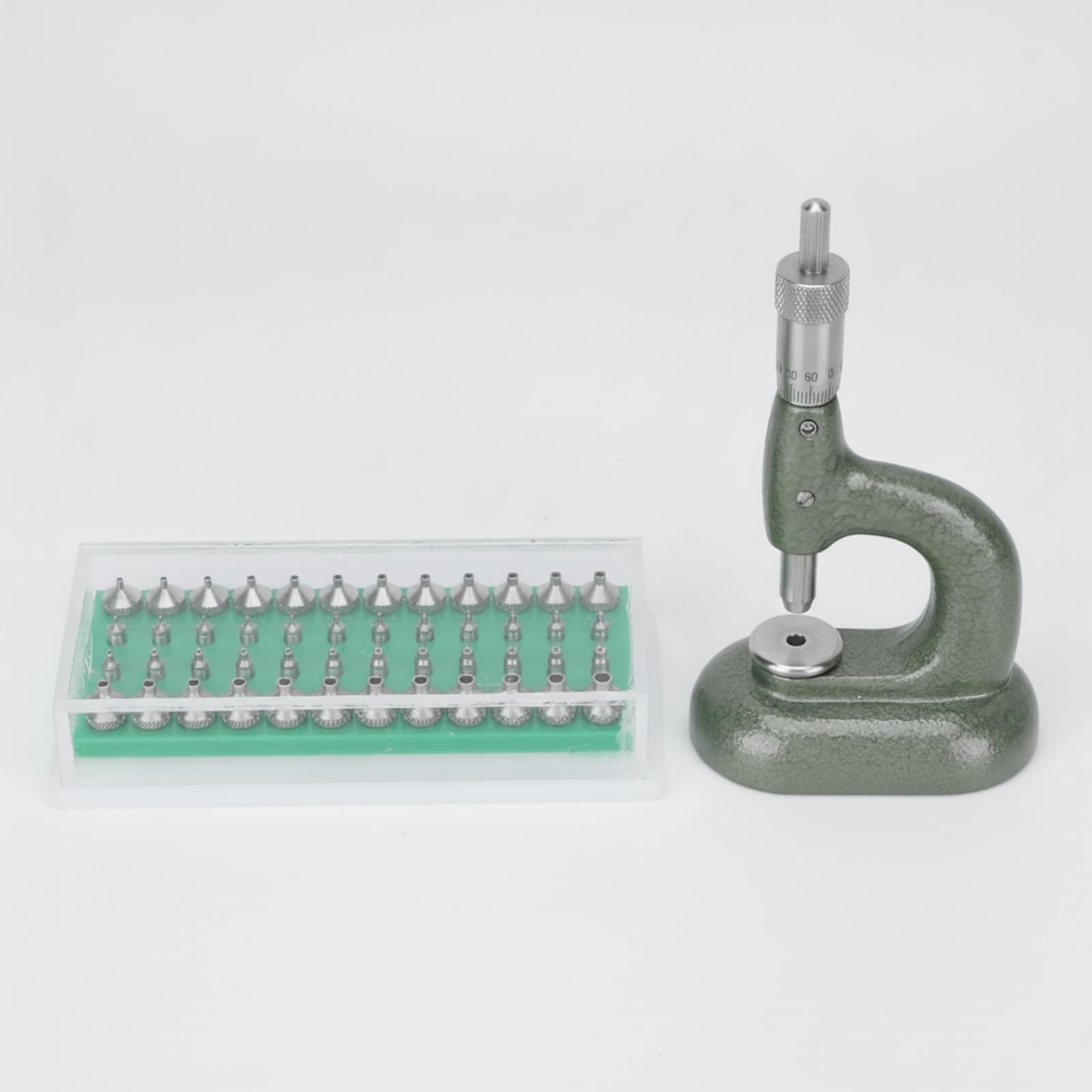 Baoblaze Macchina per Riparazione Orologi Pressa per Gioielli Attrezzo Banco Strumento Manuale con Struttura Robusta Metallo Verniciato Uso Prolungato Adatta Officina Orologiai Appassionati