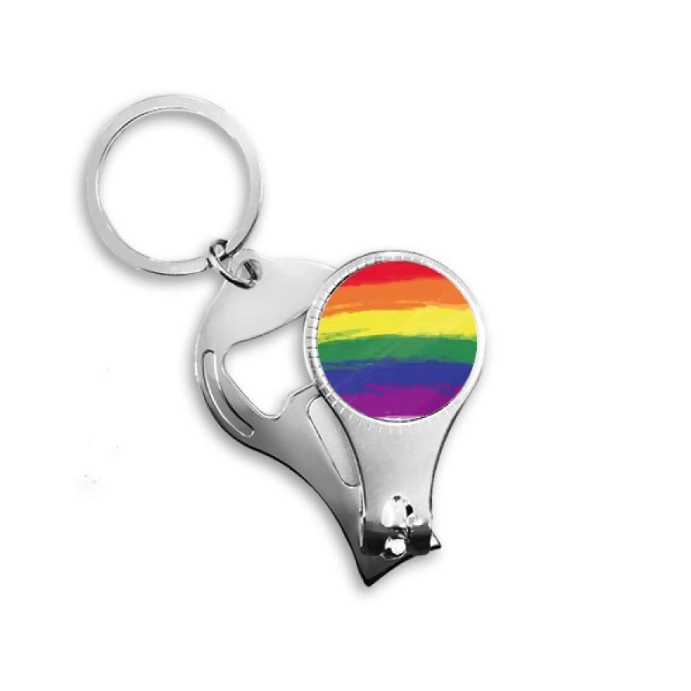 Porte-clés décapsuleur LGBT Stippling accessoire fierté lesbienne gay