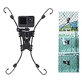 Lupholue Action Camera Backstop Chain Link Fence Mount Compatible for GoPro Hero 11, 10, 9, 8, 7, (2018), 6 5, Session, Xiaomi Yi, SJCAM for Recording Baseball,Softball and Tennis Games (Grey)