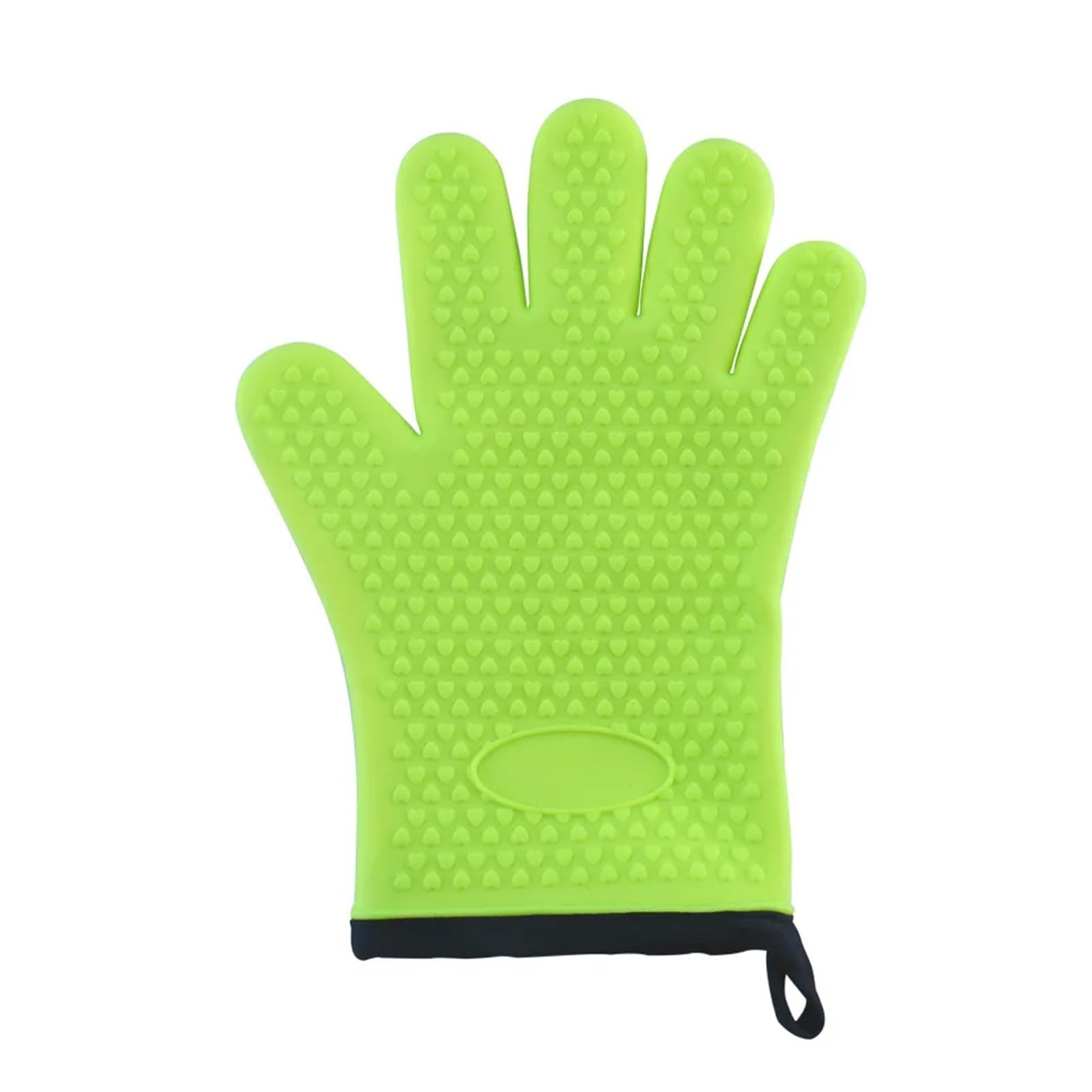 Weokdfha Green Oven Gloves Silicone Glove Kitchen Grilling Gloves Oven Mitt Heat Resistant Non-Slip Cooking Bbq Grill Baking(Green)