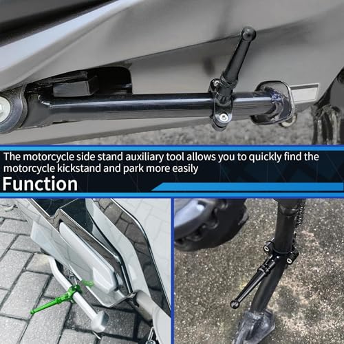 GFARDMOTO Do Ho&n&da Ka&wa&sa&ki Su&zu&ki, większości stojaków motocyklowych, średnica 19–23 mm, uniwersalny zestaw przedłużający stojaka bocznego motocykla, pedały, narzędzia pomocnicze części