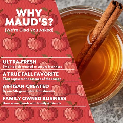 Image of Maud's Hot Apple Cider Pods, 48ct, Spiced Apple Cider Flavored Pods | Spiced Apple Cider in Single Serve Pods - Compatible with Keurig Coffee Makers