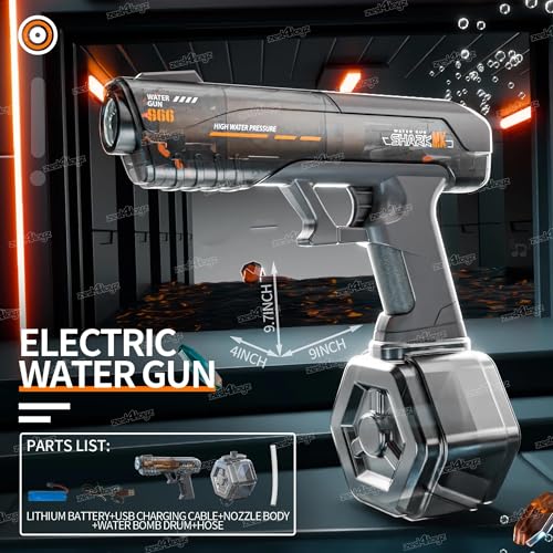 Image of Zest 4 Toyz Electric Water Gun Toy for Kids | USB Rechargeable Water Gun | Electric High-Pressure Automatic | Long-Range Shooting | Summer Beach Toy for Boys & Girls - Multi