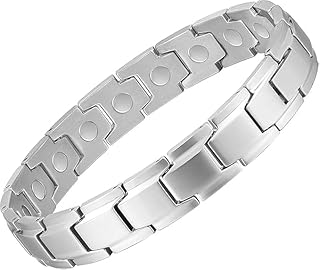 USHOP Magnetic Bracelets for Men Women 316L Stainless Steel Super Strong Magnet Energy Balance Bracelet Jewelry Gift for All Occasions