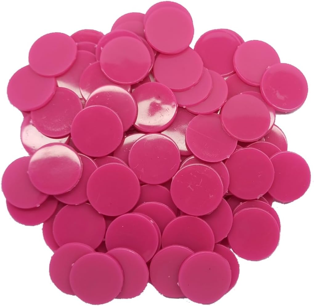 Generic Token Coins (100 pieces, Dark Rose) for Tea Shop, Juice Shop, Hotel, Hospital, Bank and Sequence