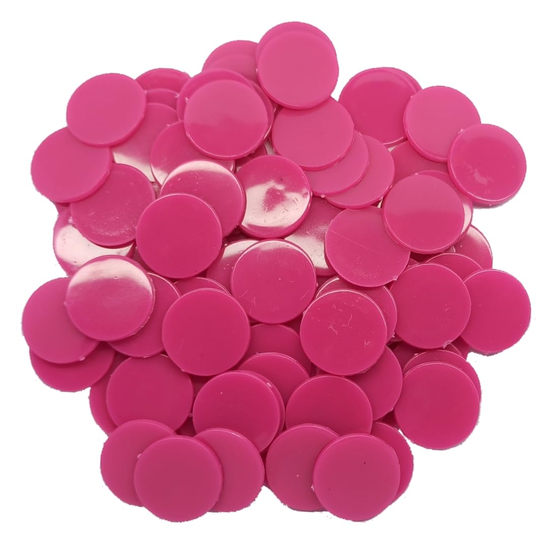 Generic Token Coins (100 pieces, Dark Rose) for Tea Shop, Juice Shop, Hotel, Hospital, Bank and Sequence
