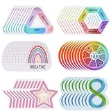 OpulentNook 60 Pcs Calm Strips|Sensory Stickers| Anxiety Relief Items for Sensory Strips| 2 Different Textured Tactile Rough Stress Relief Stickers for Teacher,Office Workers,Adults