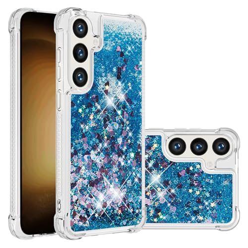 Galaxy S25 FE �p �P�[�X�L���L�� �t�� ���� ���� �t���b�V�� �X�p���R�[�� �� Galaxy S25 FE �p�J�o�[�ABlue Love