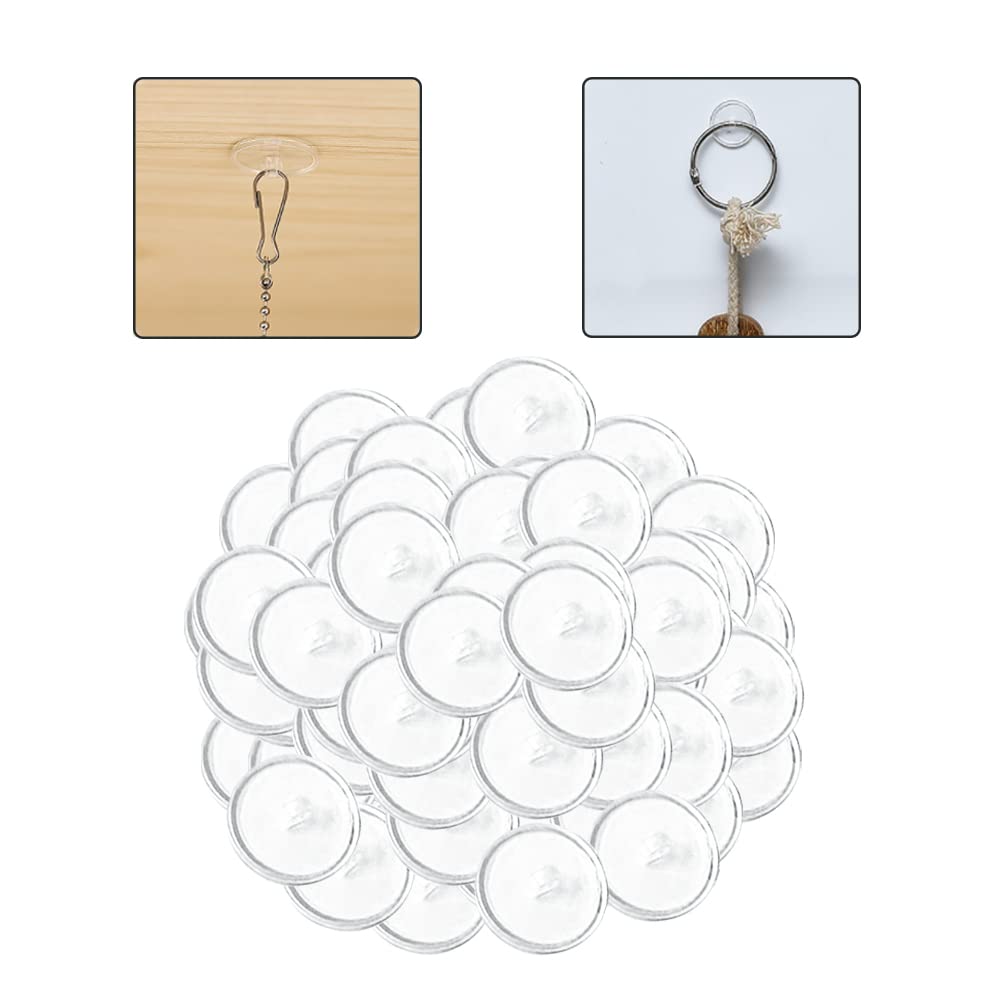 100 Selbstklebende Deckenhaken Transparent - Ohne Bohren Für Feste & Deko