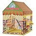 HOMCOM Kinderspielhaus Spielzelt Supermarkt Tür und Verkaufsfenster 3 Jahre Rollenspiel Polyester 93 x 69 x 103 cm