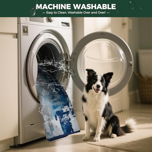 Image of FXW Washable Pee Pads for Dogs, Puppy Pads with Super Absorbent, Specifically Designed for FXW Rollick /Homeplus 32 /40 /45inch 8 Panels Dog Playpen, 71 inch Square, Tie-Dye Blue, 1 Pack